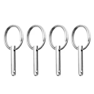 4Pcs Quick Release Pin 1/4" Stainless Steel For Boat Bimini Top Marine Hardware - Picture 1 of 6