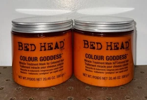 2 PACK! TIGI BED HEAD GODDESS MIRACLE TREATMENT MASK 20.46 OZ COLOR TREATED HAIR - Picture 1 of 11