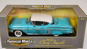 ERTL 1/18 - 1958 CHEVY IMPALA, New (Turquoise - 32290) - Picture 1 of 4