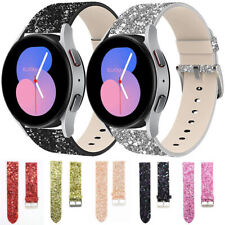 Bling Leather Strap Band For Samsung Galaxy Watch 5Pro 45MM 4 40/44mm Gear S2 S3