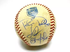 Stephen Piscotty Khris Davis Melvin Signed Autographed 2018 Oakland A's Baseball - Picture 1 of 8