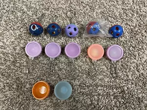 Vintage Tupperware Mini Bowls / Balls Keychains w/Extras - FREE SHIPPING ! - Picture 1 of 1