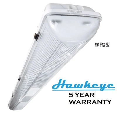 PRIMELIGHTS LED Light Ceiling Fixture Two T8 LED White. Garage Shop Flush Mount 5,720 lumen