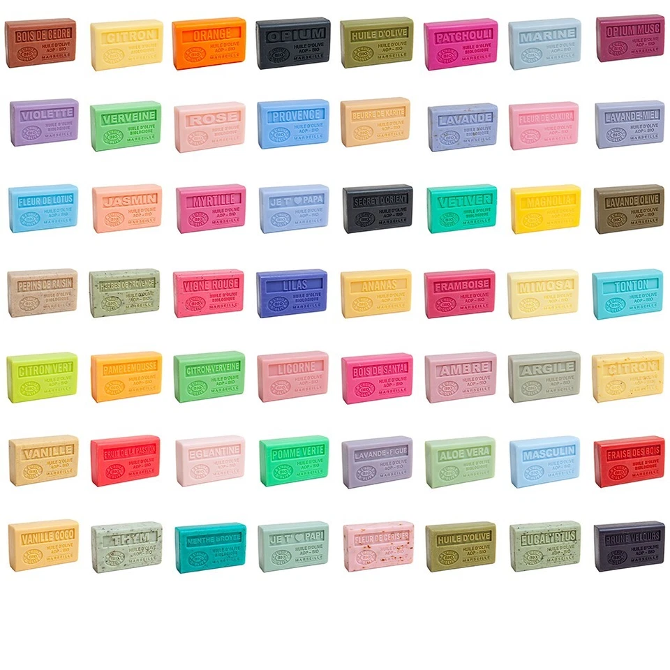 Savon de Marseille - Pure Organic Olive Oil French Soaps - Various Scents - 125g - Image 1 of 1