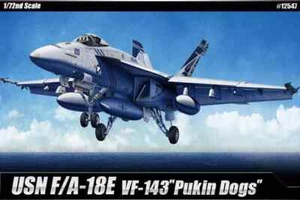 Academy #12547 1/72 USN F/A-18E Super Hornet VFA-143 "Pukin’ Dogs" Plastikmodell - Bild 1 von 6