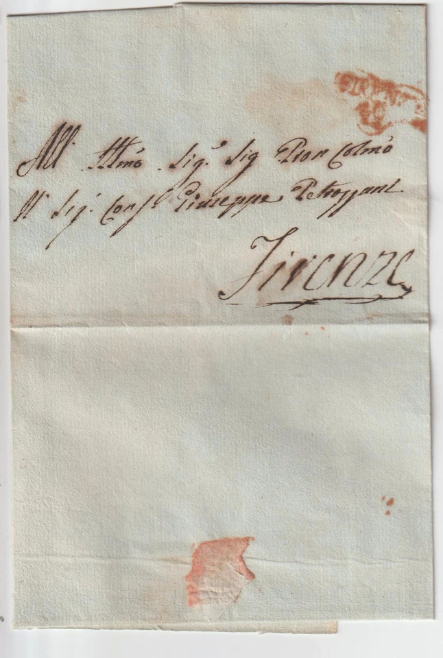 ITALIA PREPFILATÉLICA A FLORENCIA CANCELAR CORAZÓN Foto 1 de 1