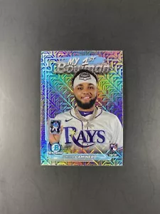 2024 Bowman Chrome Mega Box #M1B-11 Junior Caminero RC My 1st Bowman Mojo - Picture 1 of 2