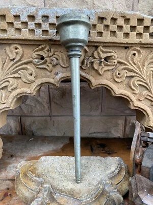 Antique Old  brass silver plated flying whisk handle jain temple - Image 1 of 4