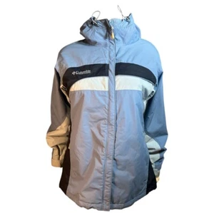 Chaqueta Columbia para mujer talla M azul bloque de color aislante cremallera frontal longitud media - Imagen 1 de 7