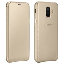 Samsung Flip Wallet Cover Galaxy A6 Plus 2018 Gold