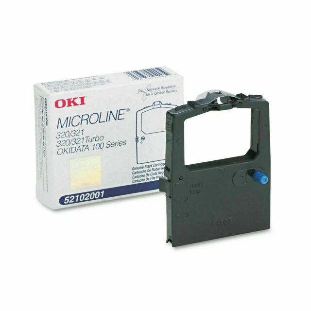 Oki Data Microline Black Dot Matrix Cartridge Ribbon (52102001)