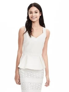Banana Republic Limited Edition Structured Peplum Sleeveless Top #186460 NWT! 4 - Picture 1 of 2