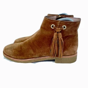 Kate Spade Damengröße 7,5 braune Wildleder-Stiefeletten Booties Quaste Herbst - Bild 1 von 10
