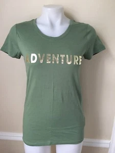 Camiseta Gap Favorite Cuello Redondo Mangas Cortas Prenda para el torso Para mujeres Estampado de Aventura Nueva con Etiquetas - Imagen 1 de 11
