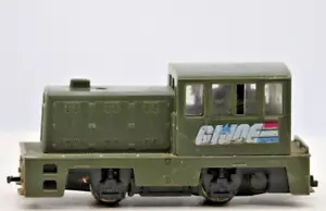 TYCO GI Joe Train HO Scale Used & Runs 1:87 Gauge ARMY GREEN MILITARY - Picture 1 of 7