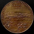 1905 Souvenir of the Sports Fortnight, Geneva! Bronze, 46 mm, 40.8 gr!