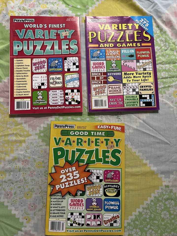 PennyPress Original Logic Problems Choose 1 magazine see description - Image 1 of 1