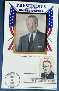Colorano Silk 2219 Maxi-Card President Lyndon B Johnson  - Picture 1 of 1