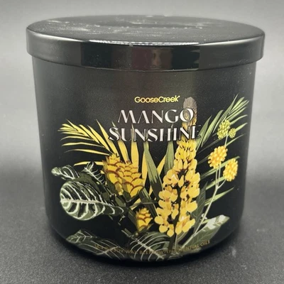 Goose Creek 3 Wick Candle Mango Sunshine 14.5 oz Fruity Tropical Lemon Pineapple - Image 1 of 4