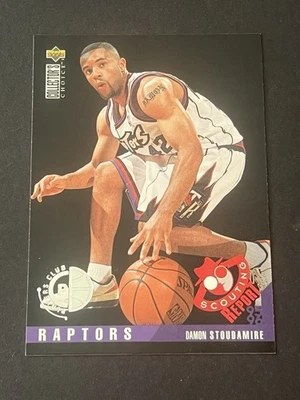 1995-96 1995 UD COLLECTOR’S CHOICE PLAYER’S CLUB DAMON STOUDAMIRE RC #346 ROOKIE - Image 1 of 2