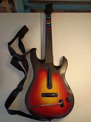 Guitarra Inalámbrica PS2 Guitar Hero Rojo Octano Sunburst PS2 NO PROBADA Sin Dongle Foto 1 de 4