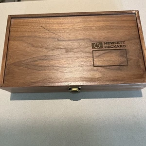 hewlett packard Holzbox Mitarbeiter Geschenkbox 13”L 8”B 3”H HP Silicon Valley Vintage - Bild 1 von 9