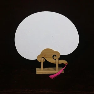 1pc Wooden Hand Held Fan Display Stand Japanese Fan Support Frame Folding Fan - Picture 1 of 12