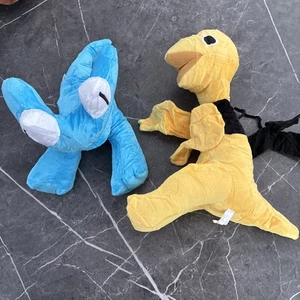 Cyan And Yellow Rainbow Friends Plushies - Picture 1 of 3