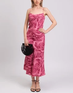 RRP€740 16ARLINGTON Slip Maxi Dress UK8 US4 IT40 S Marble Pattern Made in UK - Picture 1 of 7