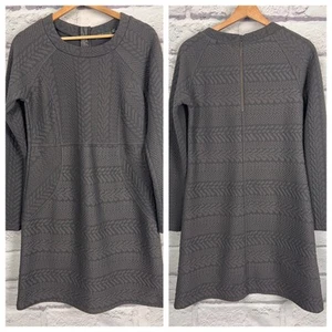 prAna Women's S Dusty Purple Macee Jacquard Textured Long Sleeve Sweater Dress - Picture 1 of 9