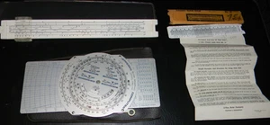 Slide Graphic Model CSG-4A Flight Computer Jeppesen with Case & Extras - Picture 1 of 6