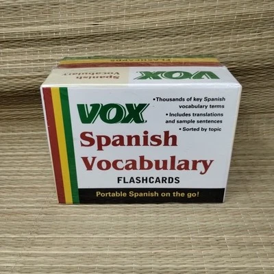 Spanish Vocabulary Flashcards VOX  Sealed New - Image 1 of 2