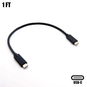1FT USB-C 3.1 Type C Male to Male Sync Data Charging Cable PC Laptop MacBook - Picture 1 of 4