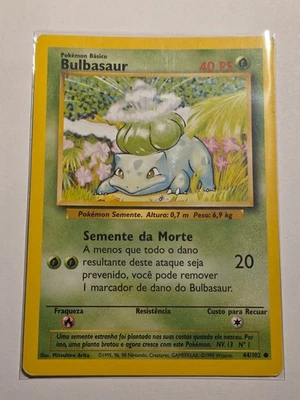 Bulbasaur (BS 44)●BASE SET●1999●PORTUGUESE●COMMON●POKEMON●NM(-)●C1021 - Image 1 of 2