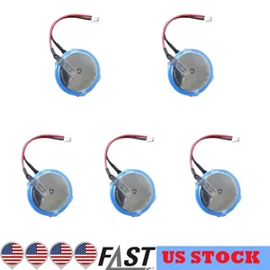 5Pcs 3V 550mAh CR2450HR Battery with 1.5mm Circular Hole Plug Battery - Picture 1 of 5