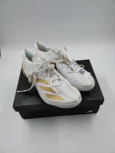 NUEVO Botines de fútbol Adidas Adizero eléctricos dorados blancos para hombre talla 9,5 (#G2-G3) - Imagen 1 de 22