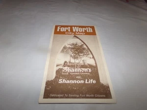 Vintage Fort Worth Texas Map Blue Mound Saginaw Business District DFW Airport - Picture 1 of 12