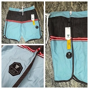 VISSLA Board Shorts Para Hombre Talla 30 Dragas Surf Bañador Lt Azul Gris ELASTIZADO - Imagen 1 de 9