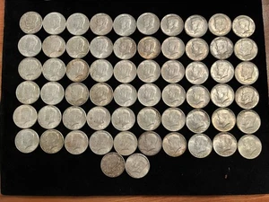 Kennedy 1964 medio dólar lote de 62 plata lote 90% plata - Imagen 1 de 8