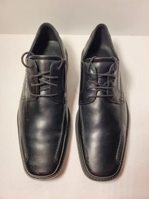 ECCO Mens New Jersey Bike Toe Leather Oxford Black 10.5 US / 45 EU - Image 1 of 4