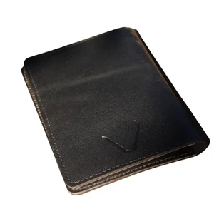 Leather Works Bifold Minimalist Leather Passport Holder Durable Travel Wallet... - Picture 1 of 4