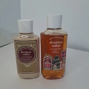 Bath Body Works Christmas Cookies Shower Gel & Body Lotion Set Shea Vitamin E - Picture 1 of 2