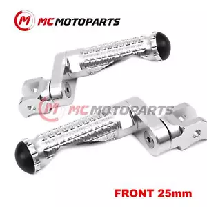 For Ducati Monster S4R 03-06 05 04 MPRO 25mm Lowering SILVER Rider Foot Pegs - Picture 1 of 6