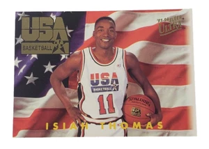 1993-94 Fleer Ultra Isiah Thomas #370 USA Basketball Detroit Pistons - Picture 1 of 3