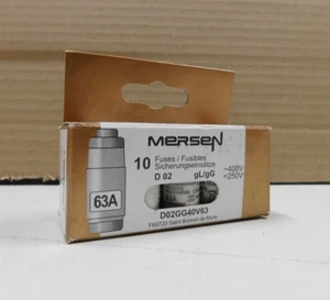 10 Stk - MERSEN D02GG40V63 Sicherungseinsatz - Bild 1 von 3
