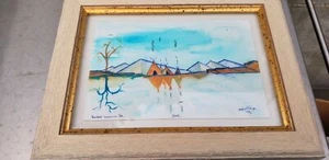 Stupenda arte incorniciata di Harkin Lucero, Jr., celebre artista/scultore Navajo - Foto 1 di 12
