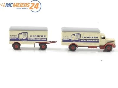Marks N Modellauto Metallmodell LKW MAN F8 "Liebherr Kühlschränke" 1:160 E495a - Bild 1 von 3