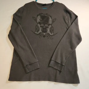 Vans Para Hombres Gris Waffle Camisa Térmica Calavera Top Sombrero Talla XXL Manga Larga Patinador - Imagen 1 de 20