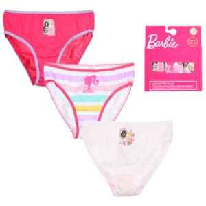 MUTANDINE SET 3 PEZZI BARBIE SLIP IN COTONE IN SCATOLA 4/10 ANNI - YE30007 - Foto 1 di 7