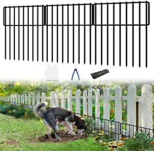 32 Panels Animal Barrier Fence, No Dig Rabbit Fences for Garden 32Ft(L) X 13Inch - Picture 1 of 6
